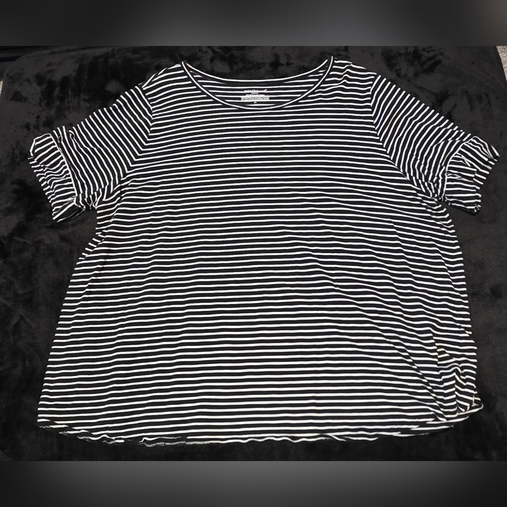 Westbound Monochrome Striped Short Sleeve Tee